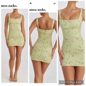 Mistress Rocks Green Embroidered Mini Dress | Chic Floral Mini Dress Light Green